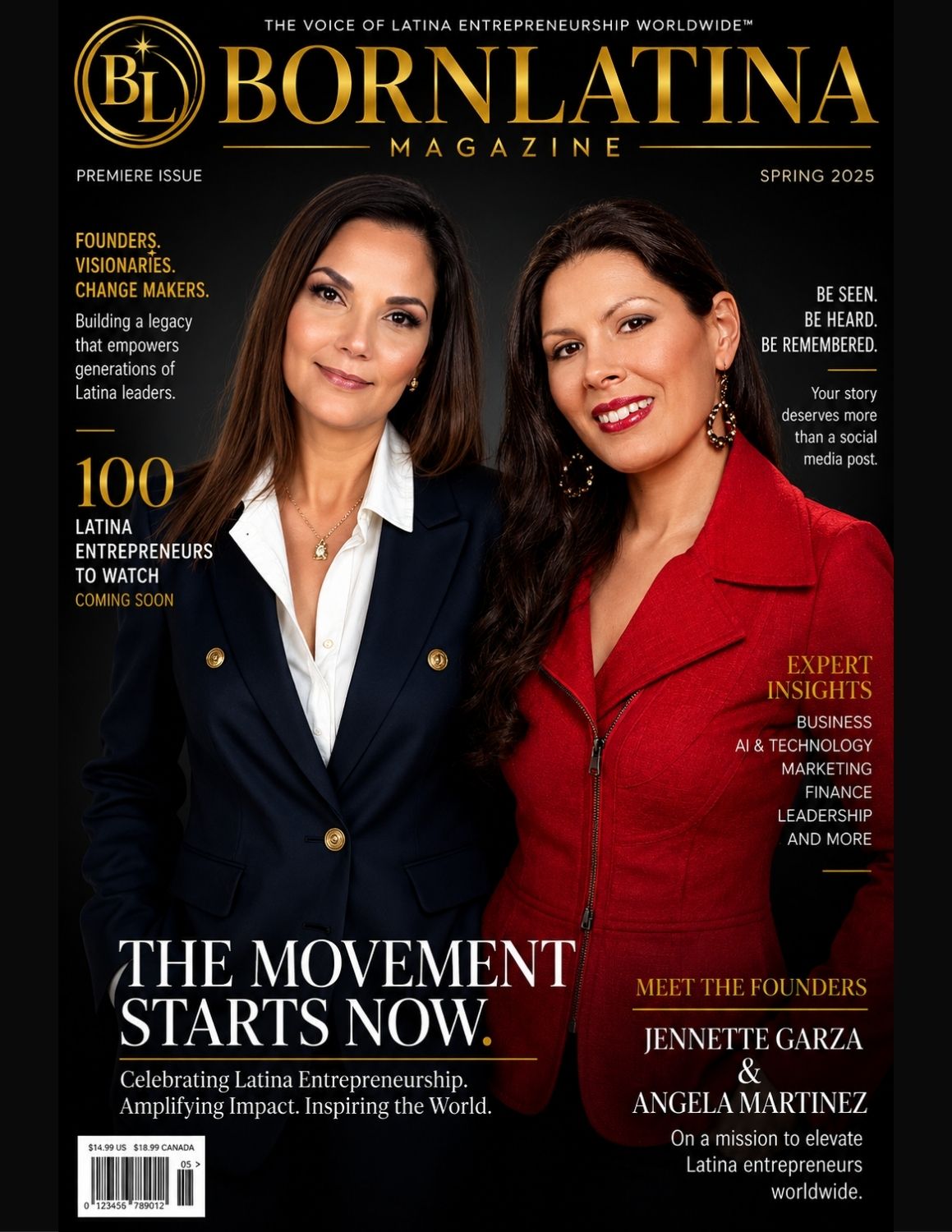 BornLatina Magazine cover featuring Latina entrepreneurs